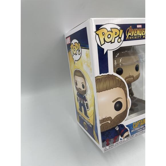 Avengers: Infinity War Captain America Pop! Vinyl Figure #288 NEW- FAST SHIPPING - Picture 4 of 7